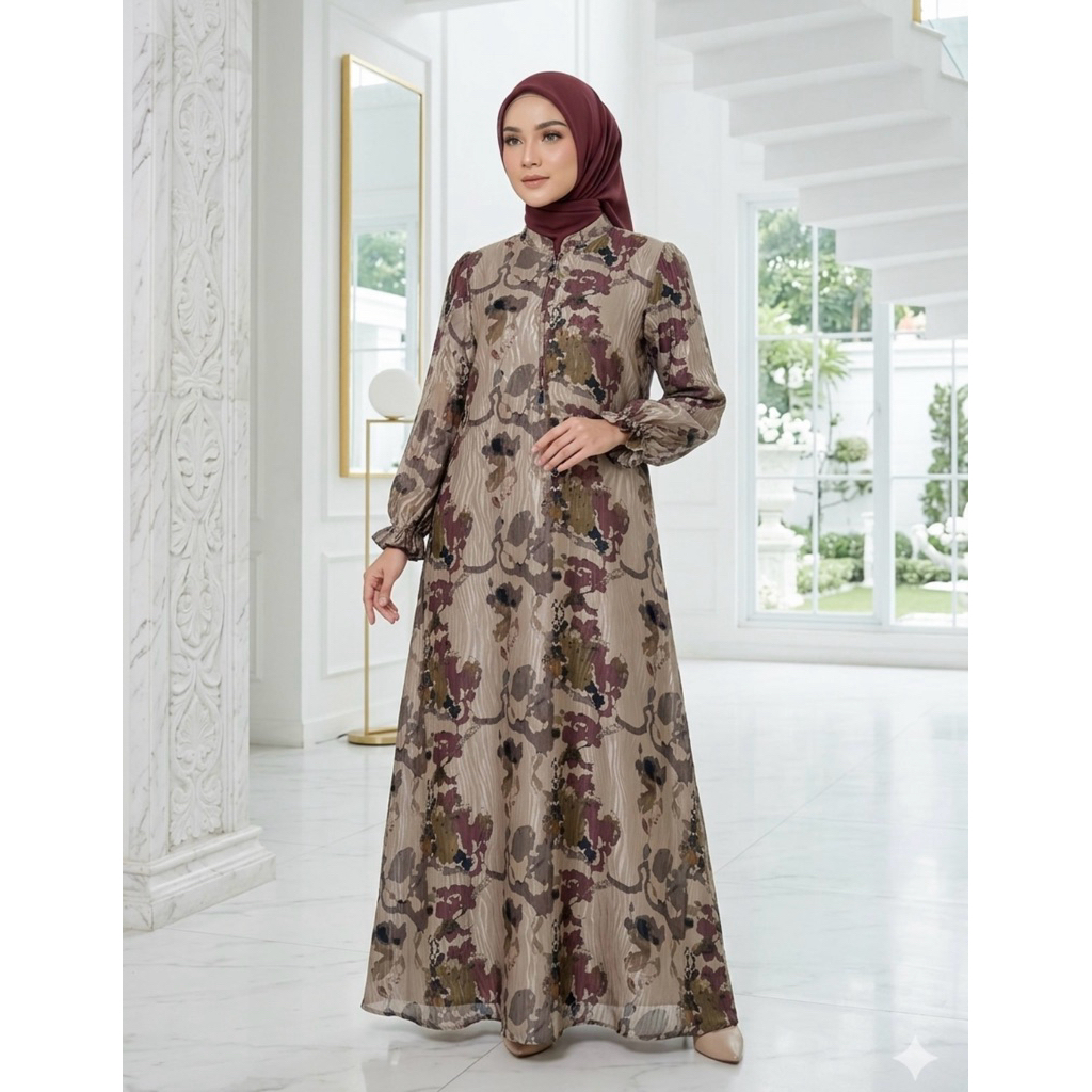 GAMIS MEWAH AURORA BUTIK SERIES//GAMIS LEBARAN//GAMIS TERBARU//GAMIS CANTIK