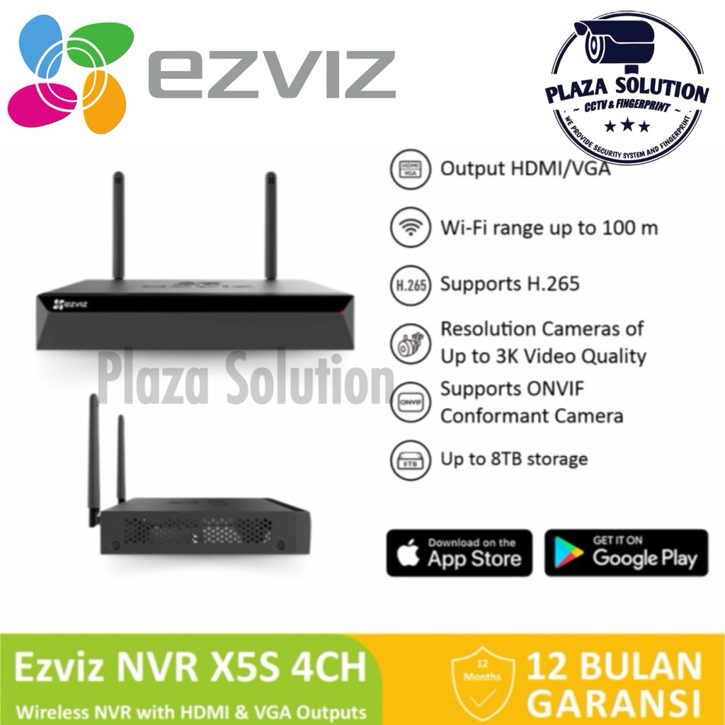 Ezviz X5S-4W NVR 4 CHANNEL