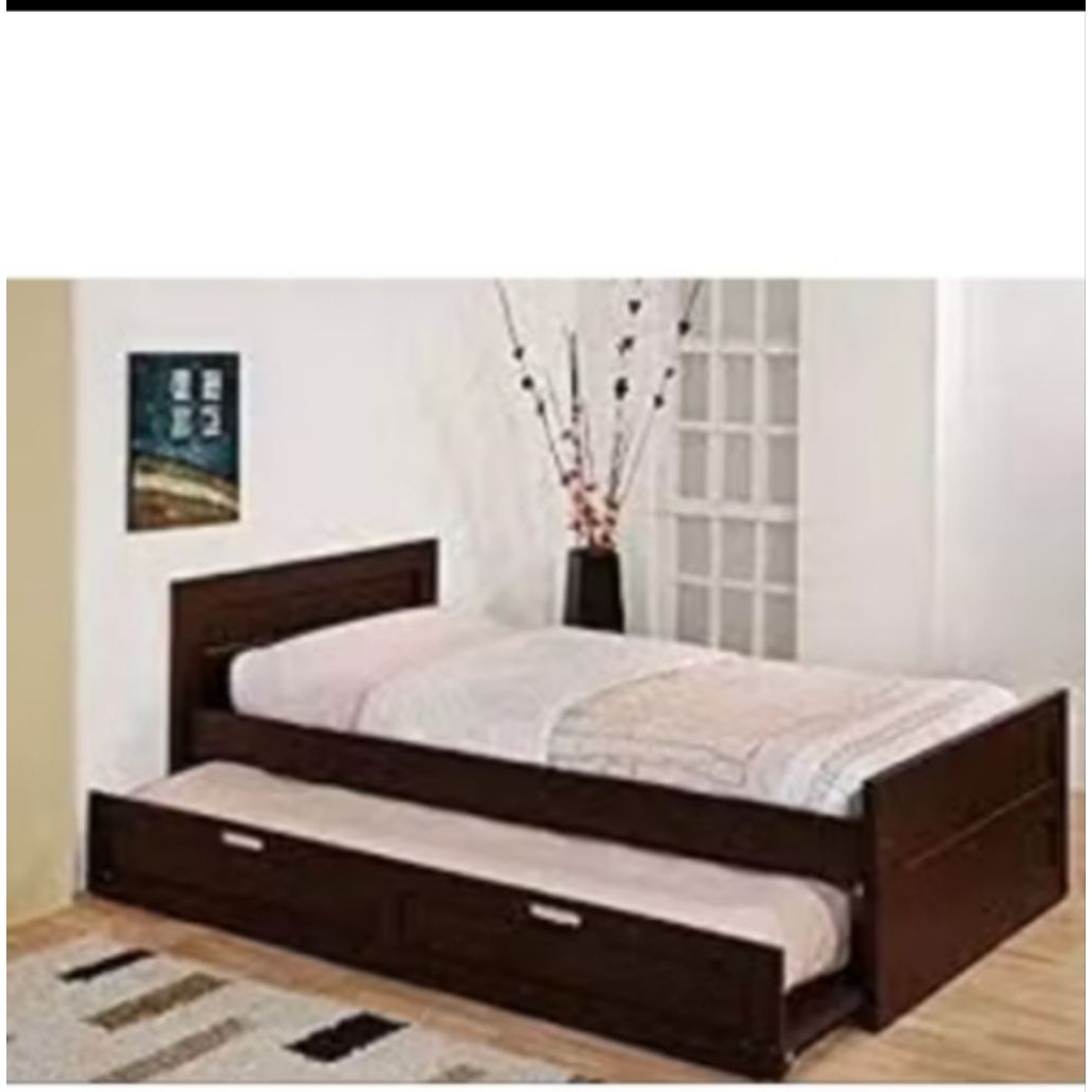dipan Sorong minimalis uk 100x200bahan kayu jati asli ukuran