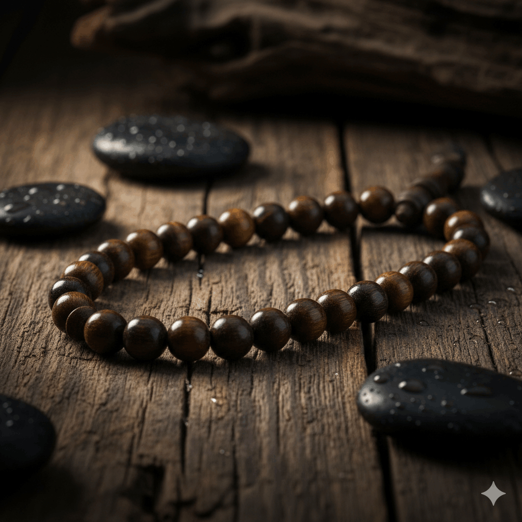 Tasbih Kayu Gaharu Kalimantan 33 Butir Aroma Natural 12mm