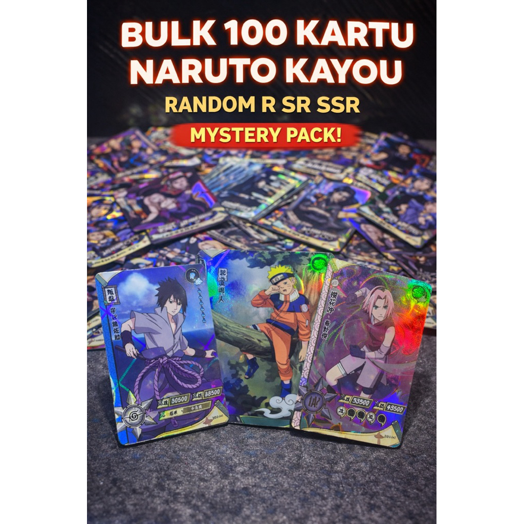 BULK KARTU KAYOU NARUTO 100% Original R SR SSR