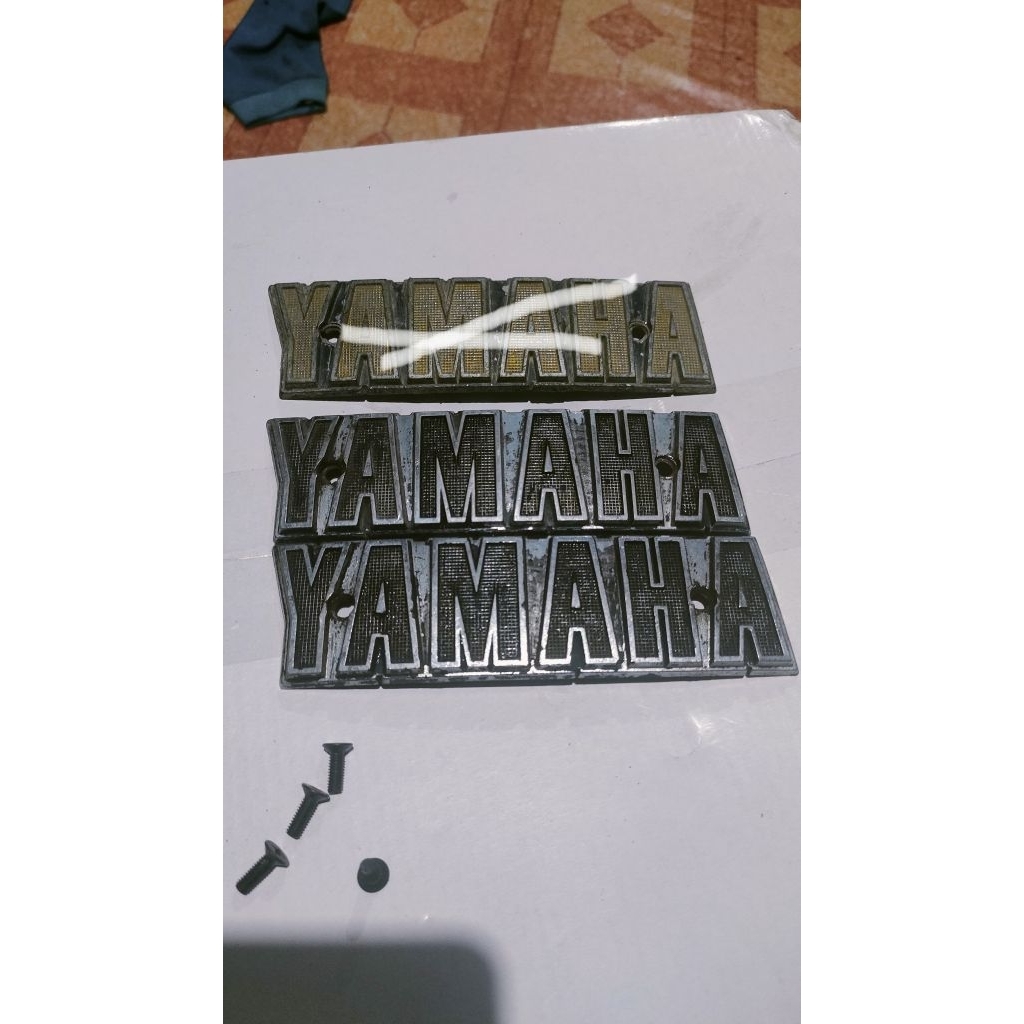 EMBLEM TANGKI YANAHA RX100 RXK 135 ORIginal second