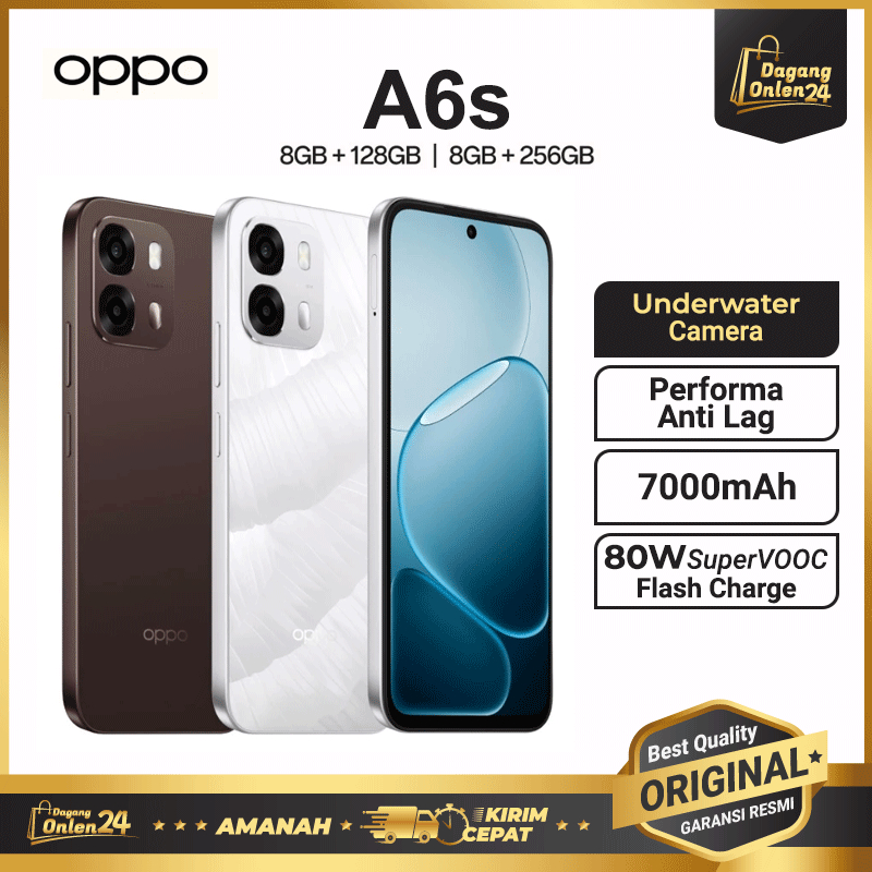 OPPO A6s HP Murah Original 100% Android Tahan Banting Hape Gaming Spek Dewa Handphone Terbaru 2025