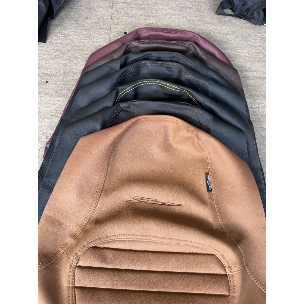 Kulit jok motor Fino caferacer