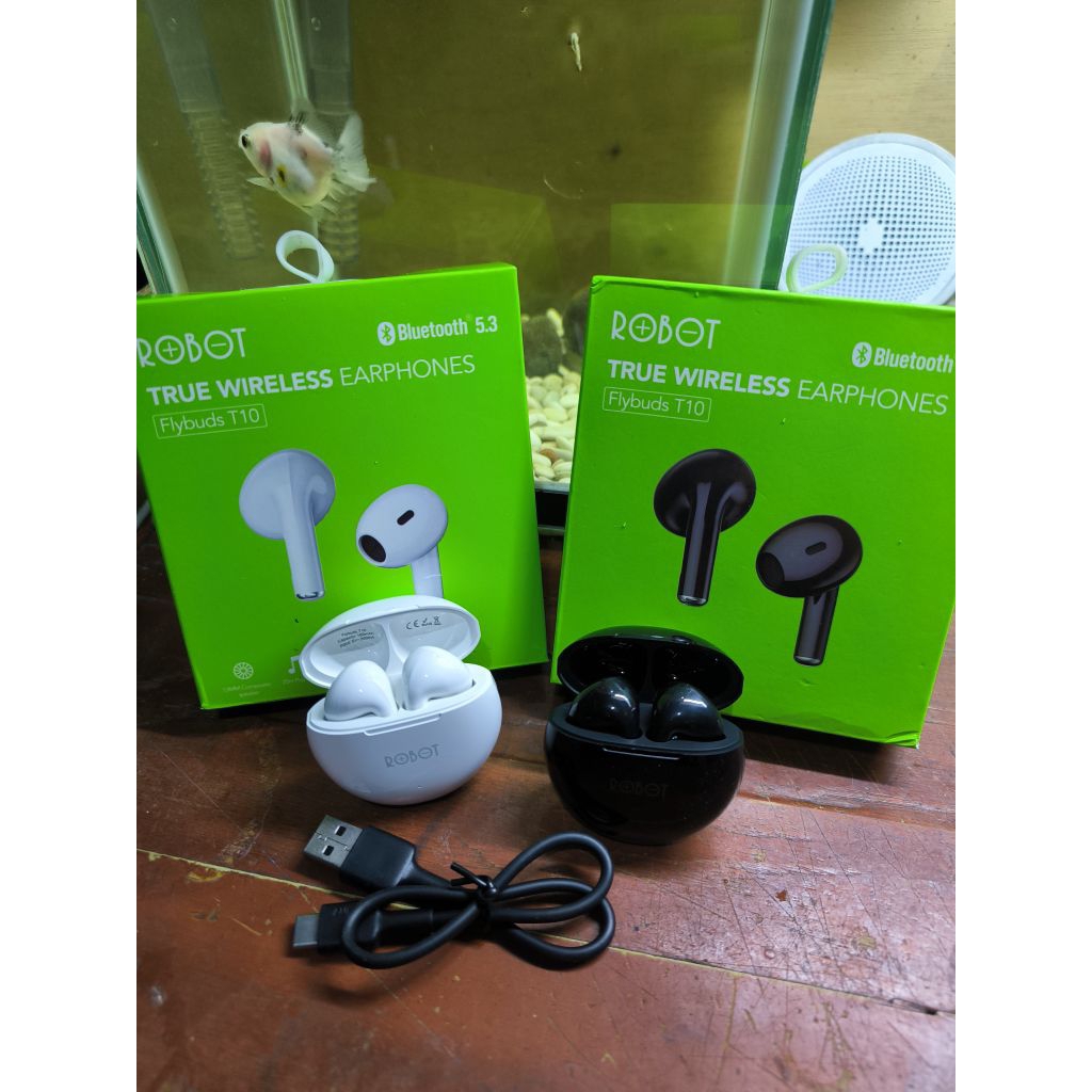 ROBOT Flybuds T10 Headset Earphone Tws Bluetooth