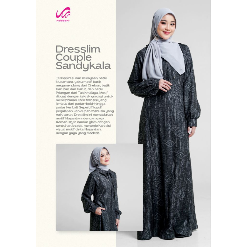 Rabbani - Dresslim Couple Sandykala / Gamis wanita Rabbani Ori