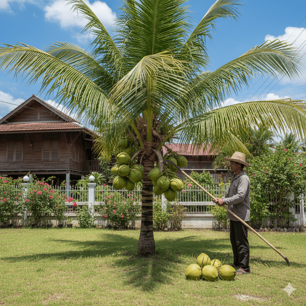 Bibit Kelapa Hibrida Hijau Jumbo Asli