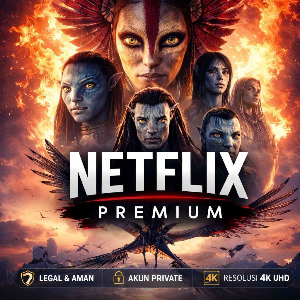 NETFLIX PRIVAT HARIAN ANTI LIMIT SCREEN FHD 4K FULL GARANSI 100%