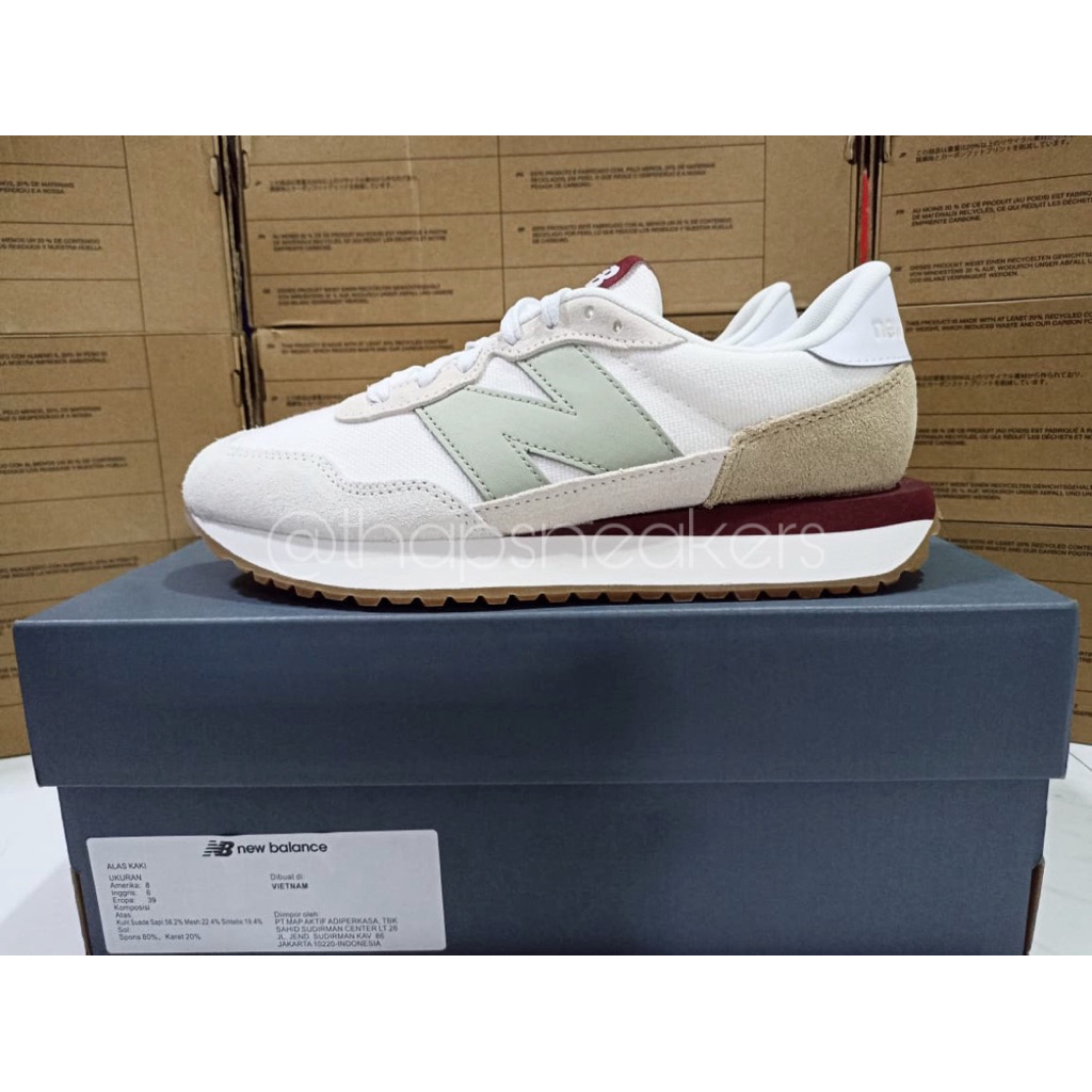 Sepatu Wanita NB 237 Sea/Salt Original PT MAP Resmi