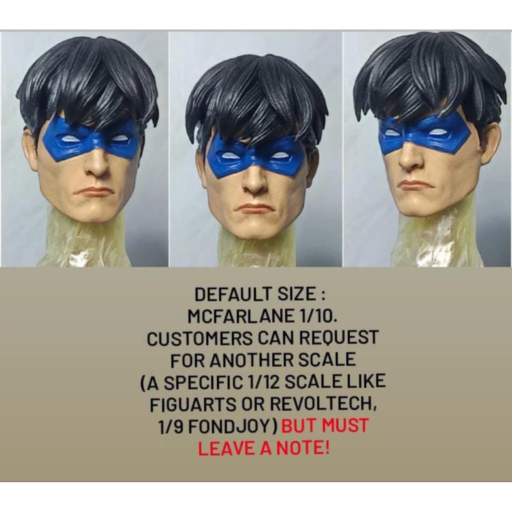 Custom Headsculpt Nightwing V4 - For Mcfarlane