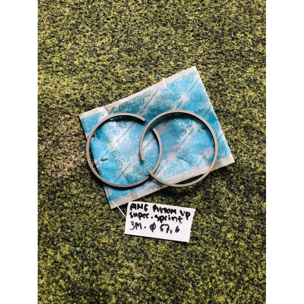 ring piston seher tebal vespa super sprint size 3M nos original