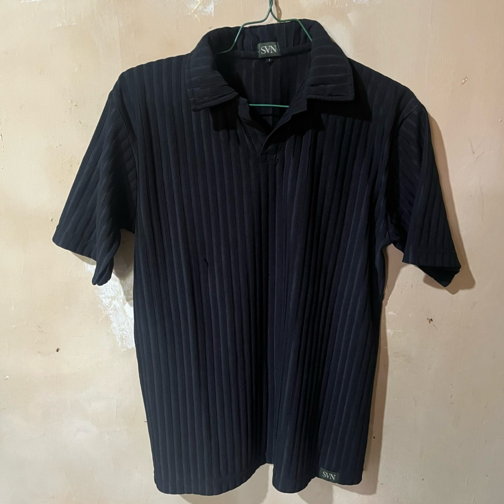SANVANINA - BEKAS - Polo Shirt Pria Oversized Knit | Kaos Polo Shirt | Kaos Pria Berkerah | Chester 