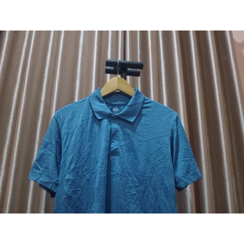UNIQLO POLO SHIRT DRY-EX BLUE GRADASI