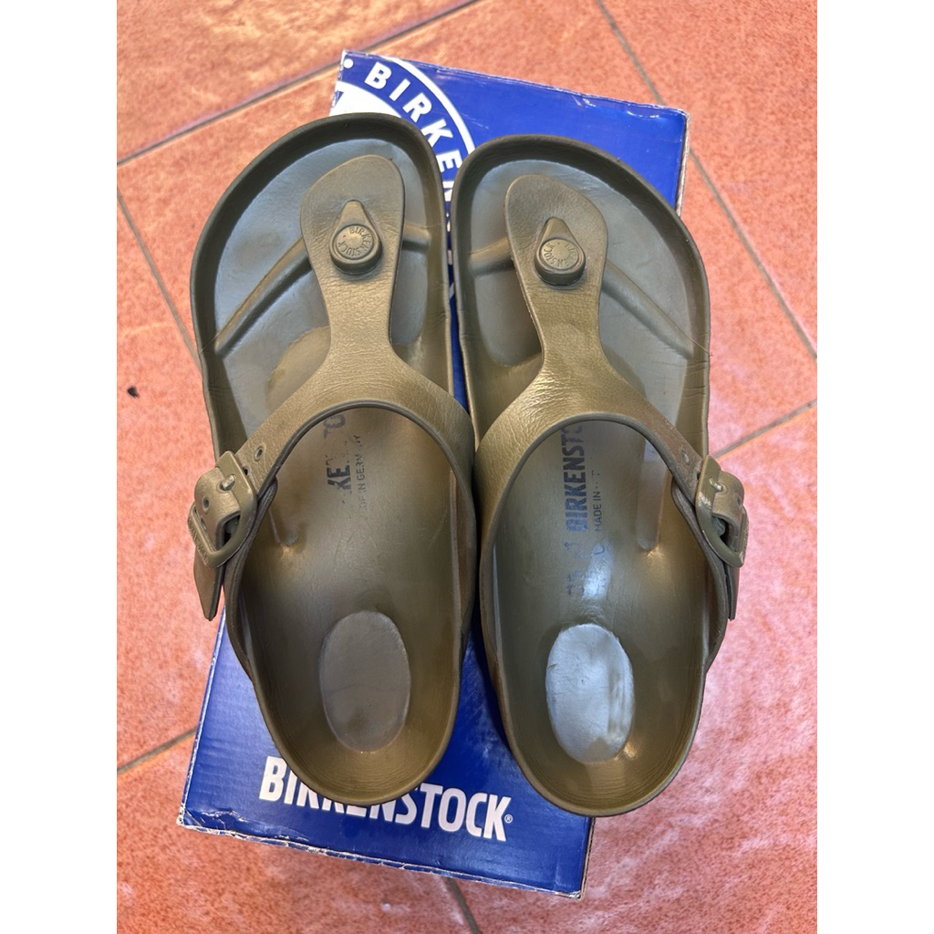 Preloved Birkenstock Gizeh EVA Khaki - 35