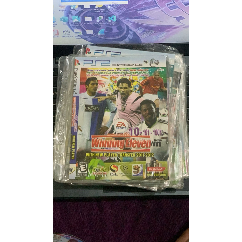 Kaset PS2 Baru Kopian Pabrik Winning Eleven 10 101 - 1001