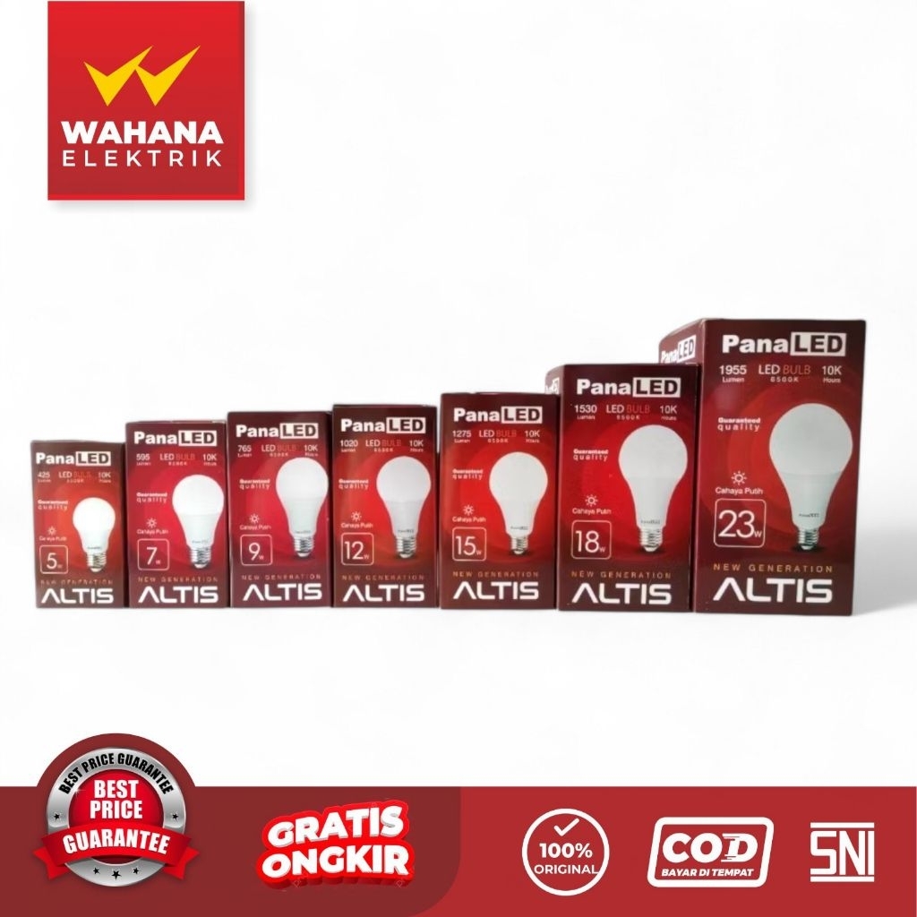 BOHLAM LED / LAMPU LED PANALED ALTIS