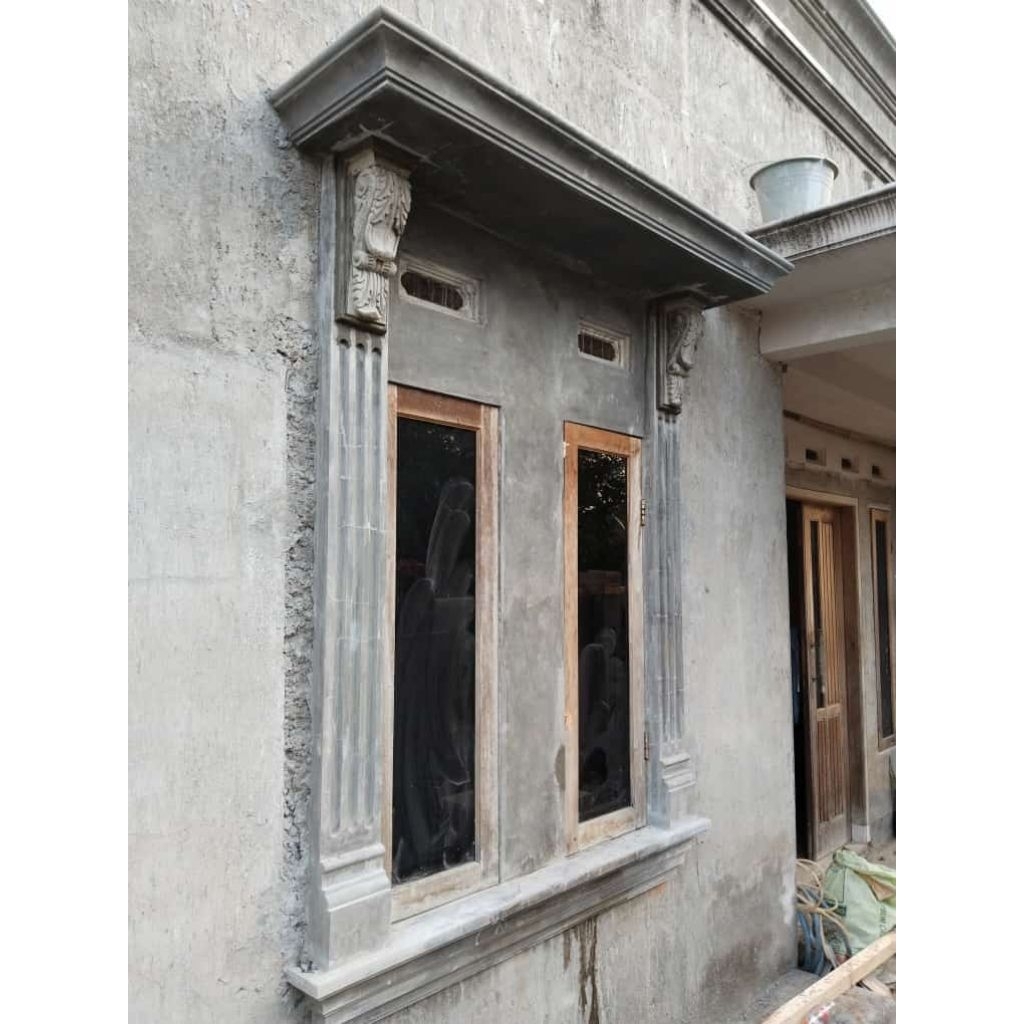 Lis Profil Jendela Beton Minimalis | Profil Bingkai Jendela Tempel (Harga per M1)
