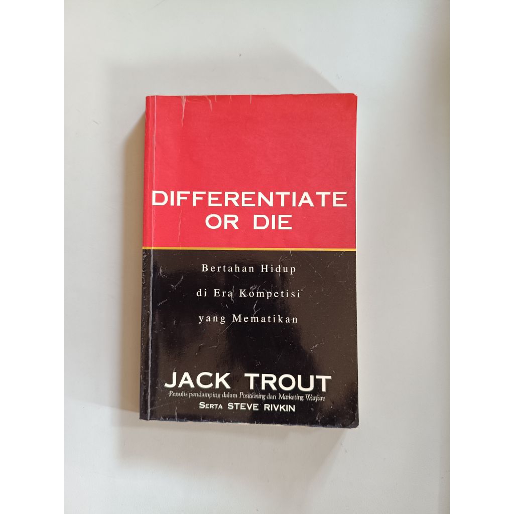 BUKU DIFFERENTIATE OR DIE - JACK TROUT, STEVE RIVKIN (ORIGINAL)