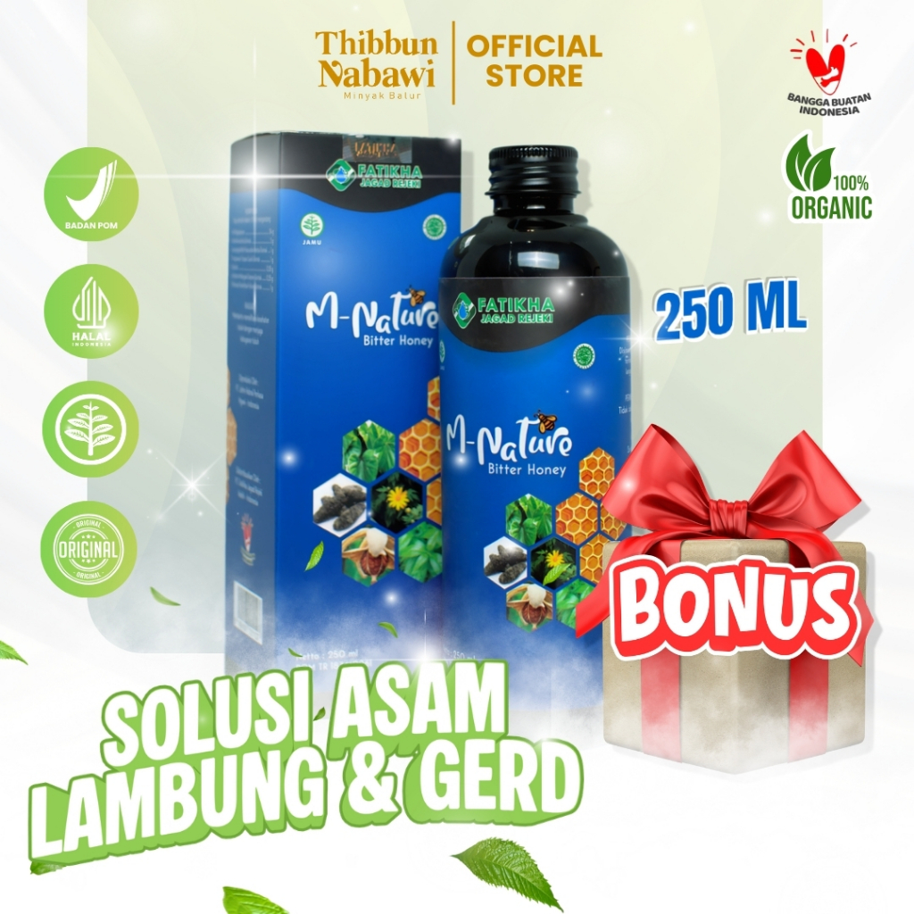 M Nature Madu Pahit | Madu Herbal, Pahit, Asli | Herbal Alami