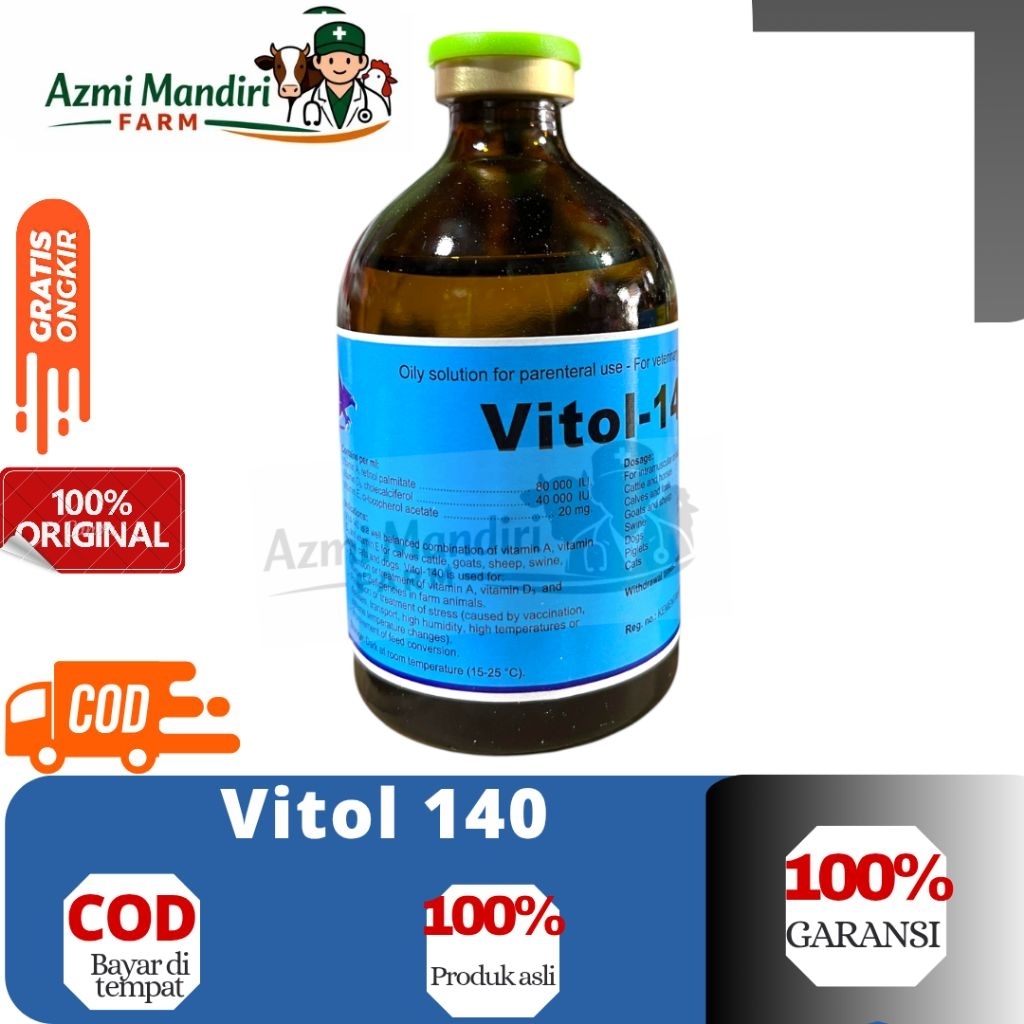 Vitol 140 100 ml - Injeksi Vitol 140 isi 100 ml