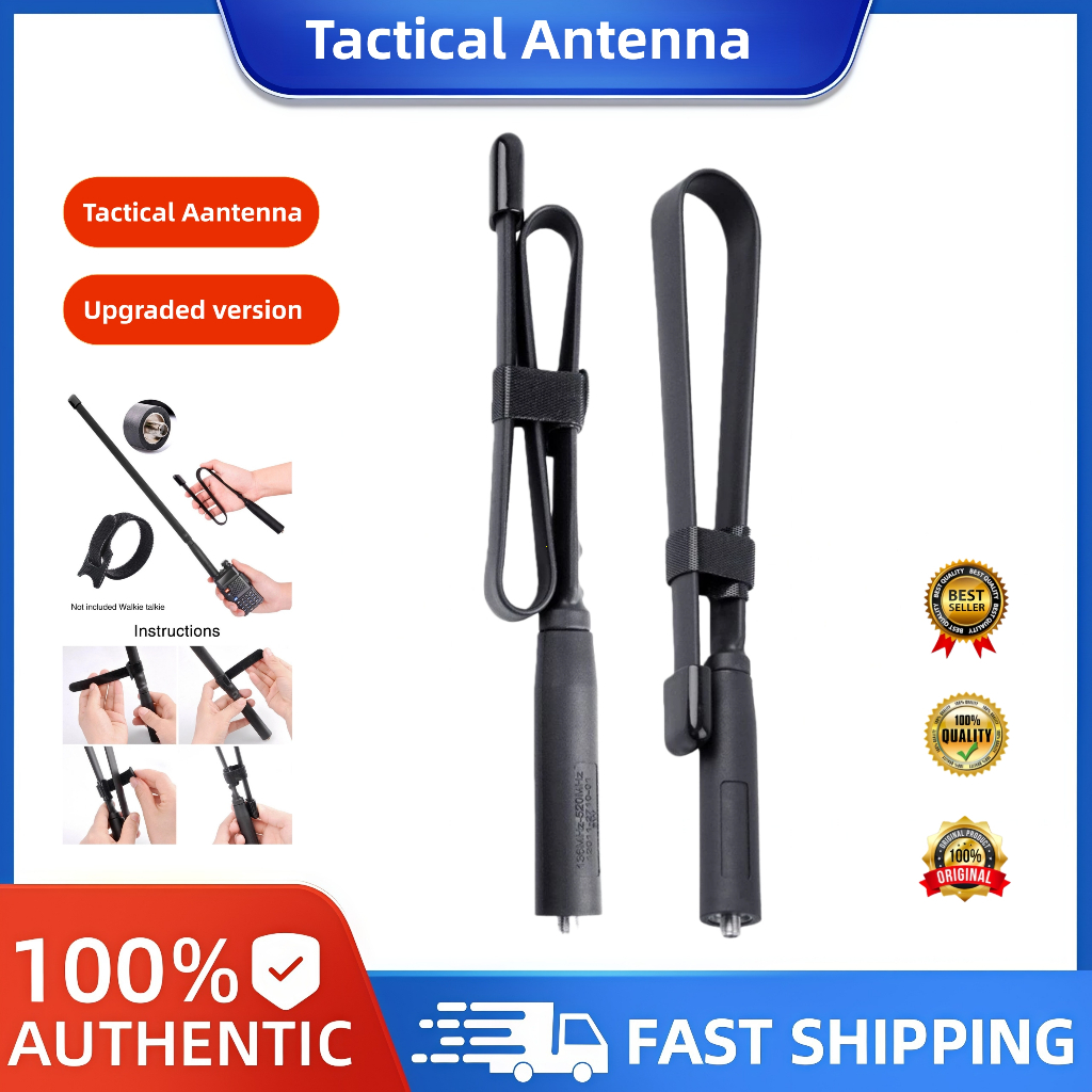 Handy Talky Antena Taktis HT Dapat Dilipat Versi Upgraded - Sinyal Lebih Kuat Jangkauan Lebih Luas 1