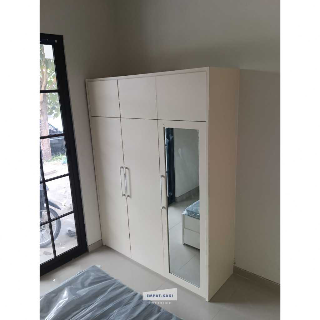 Lemari Custom Mirror Minimalis HPL Multiplek