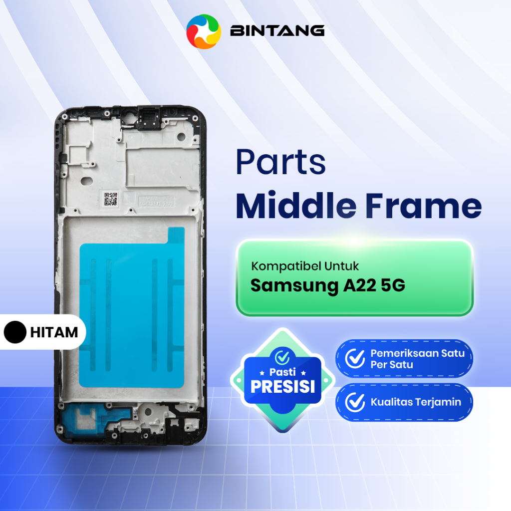 Middle Frame HP Tulang Tengah Bezel Rangka Housing LCD For SAMSUNG A22 5G