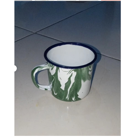 TERLARIS MUG SENG ENAMEL BLIRIK 7 CM