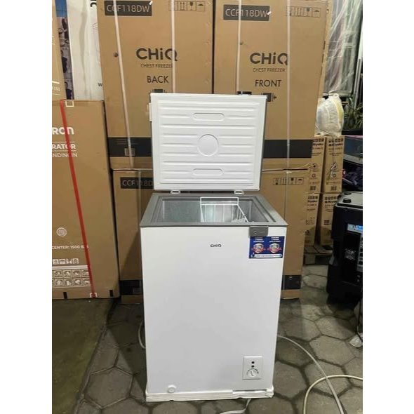CHiQ Chest Freezer CCF 118DW [110 LITER] & CCF218DW [210 LITER] Mini pembeku daging prizer box Minim