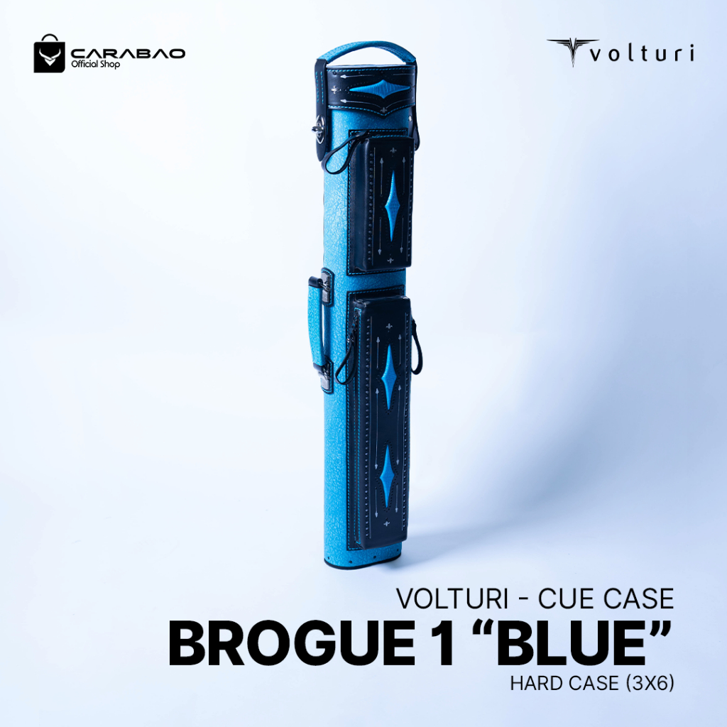 Volturi Brogue 1 Blue Hardcase - Cue Case Billiard