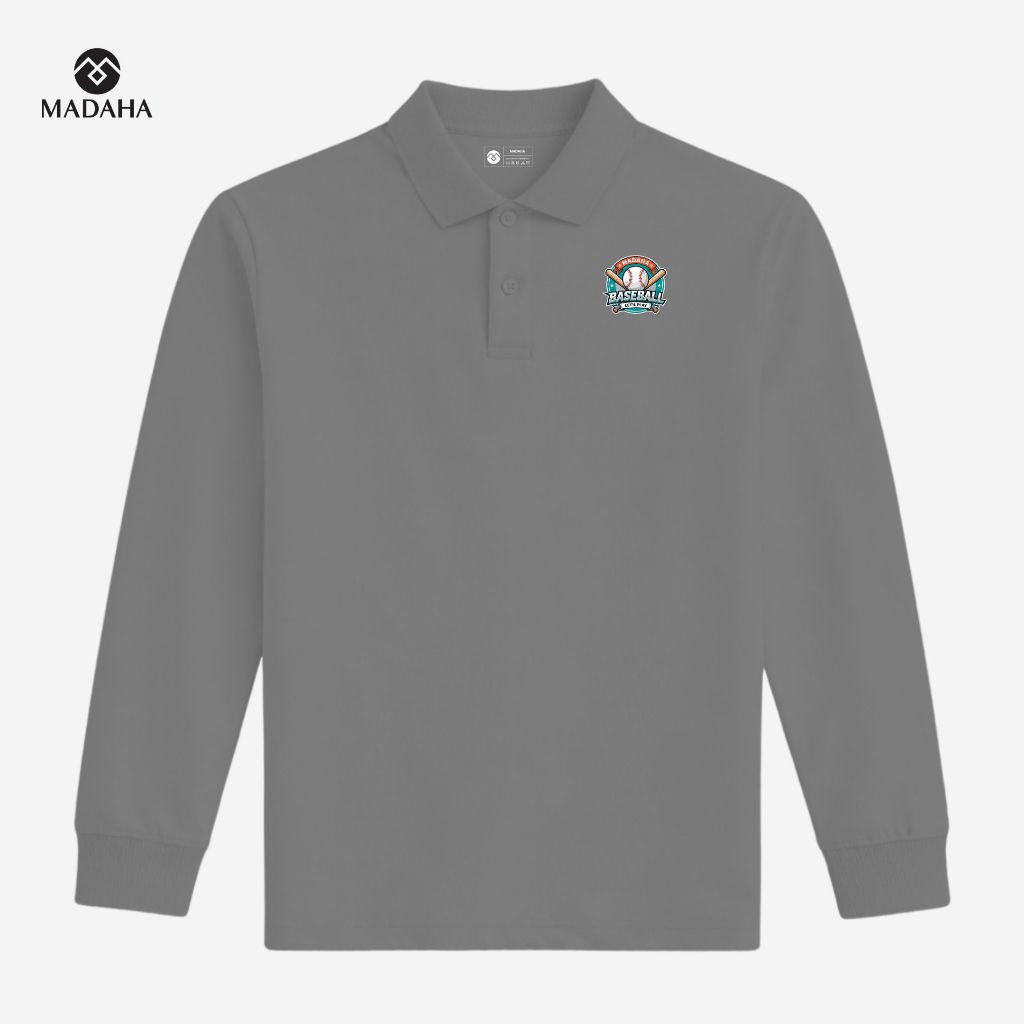 Madaha Polo Shirt Kaos Kerah Lengan Panjang Baseball Sovereign