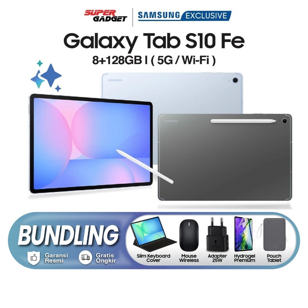 Samsung Galaxy Tab S10 FE 5G Wifi 8/128 GB Tablet 10 inch