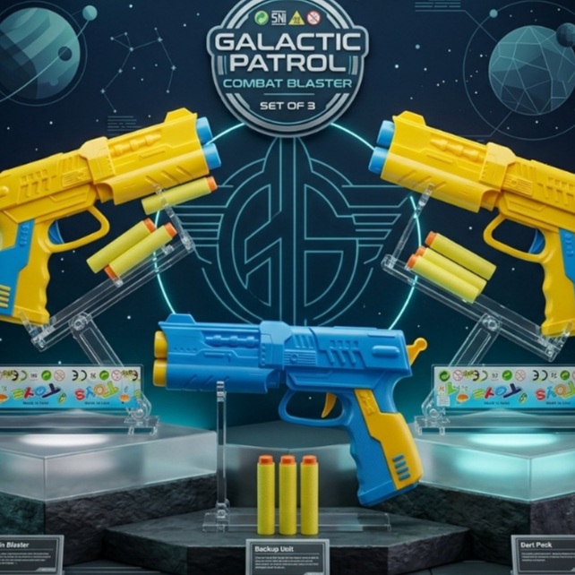 HLM - Mainan Pistol Tembakan Peluru Busa Lunak - Soft Bullet Gun Shotgun Mainan Anak Laki Laki Eduka