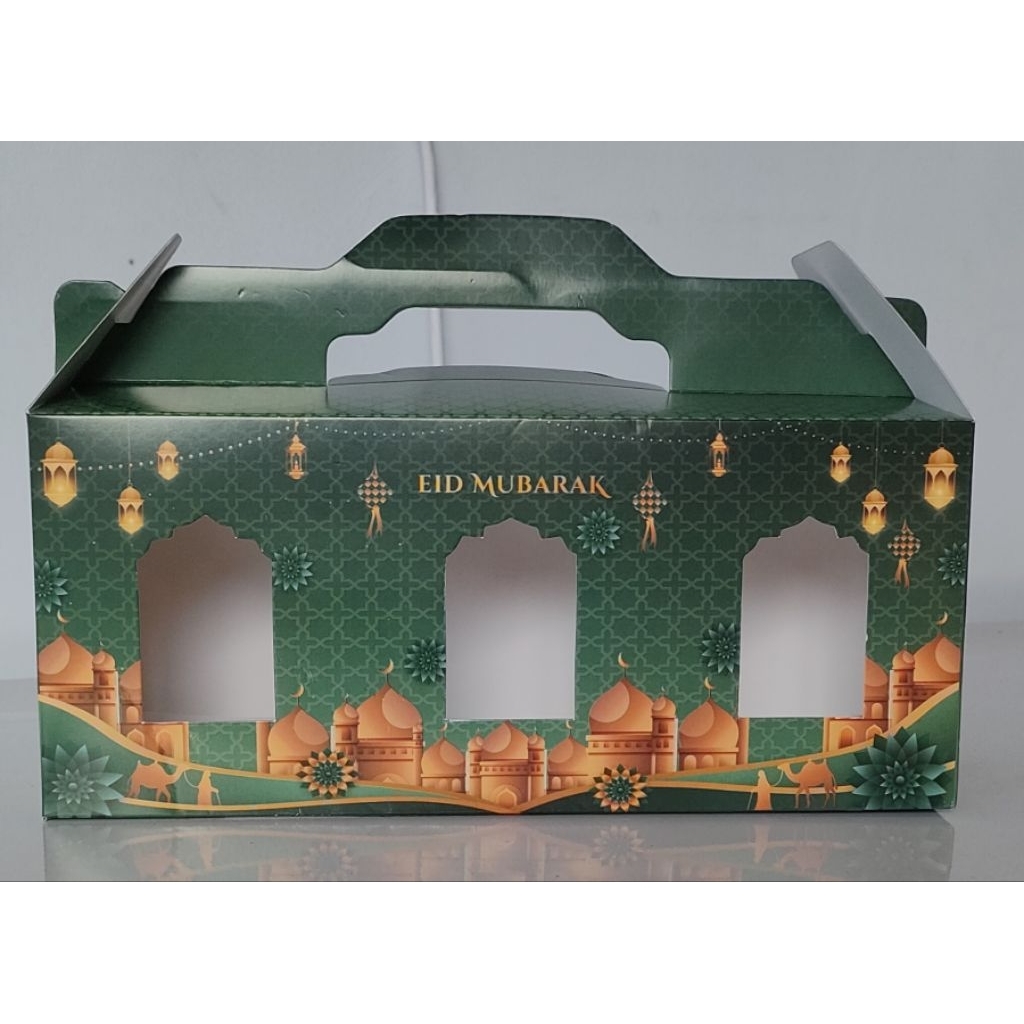 Box Toples Kuker Tabung 600ml & 750ml, Box Toples Kue Kering muat 3