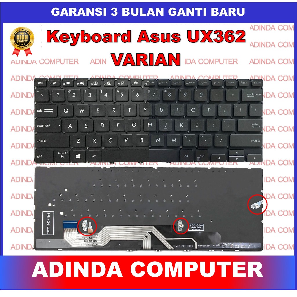 Keyboard Asus Zenbook Flip 13 UX362 UX362f UX362fa Backlight