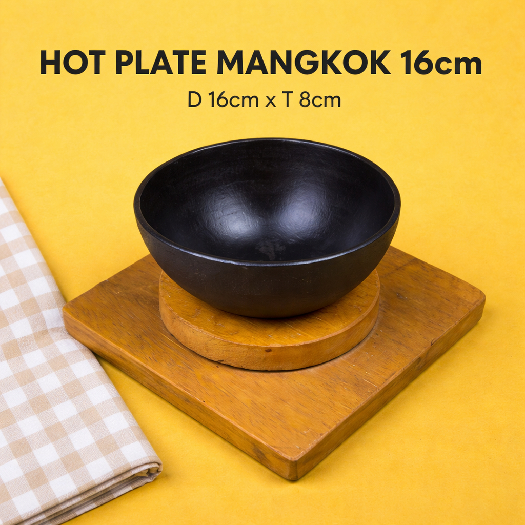 HOTPLATE MANGKOK D 16CM | HOTPLATE STEAK | CAST IRON |ANEKA HOTPLATE