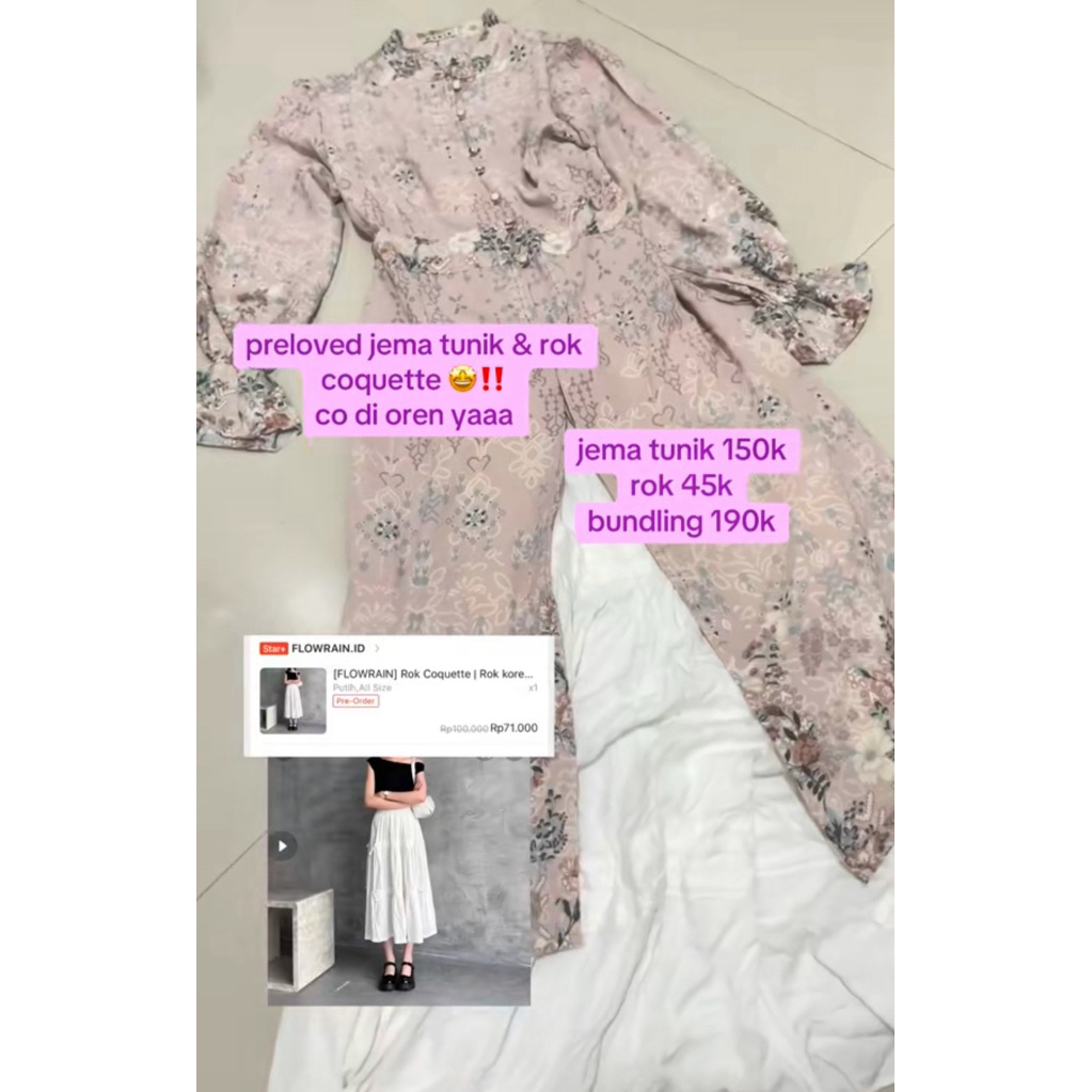 preloved tunik jema + admin