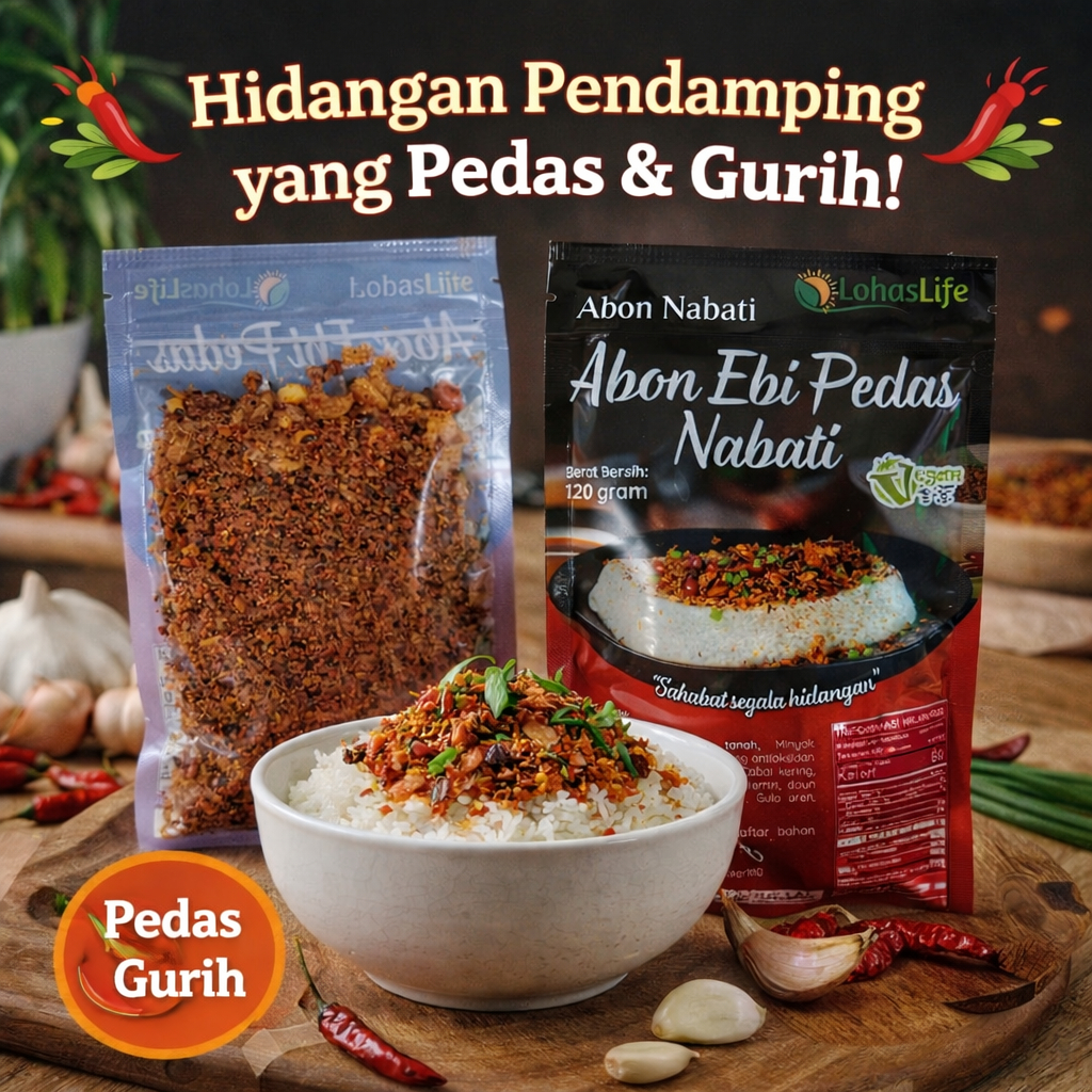 ABON EBI PEDAS VEGAN / ABON VEGAN / EBI VEGAN / ABON EBI VEGETARIAN