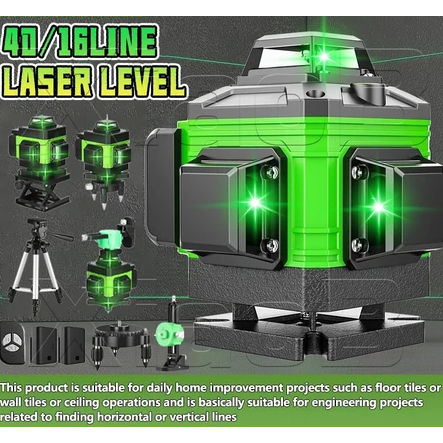 Waterpass Self Leveling Laser Keramik Multifungsi Meteran Laser Level Hilda