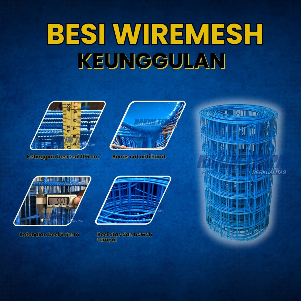Besi wiremesh rangka kolam bulat