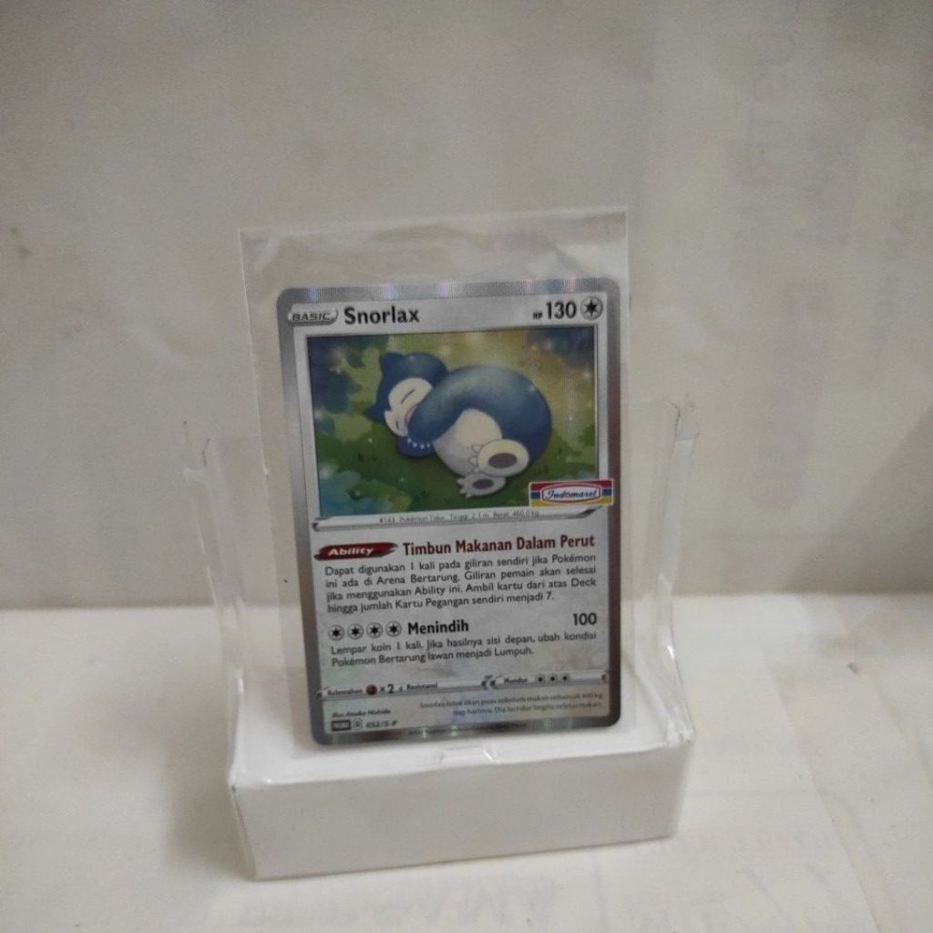 Kartu pokemon tcg snorlax edisi promo indomart