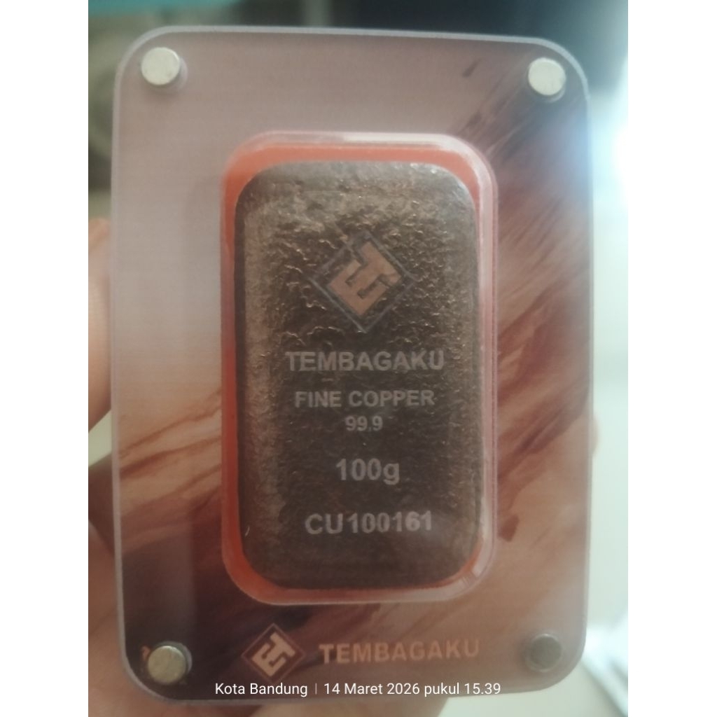 Fine Copper ( tembagaku ) batangan murni