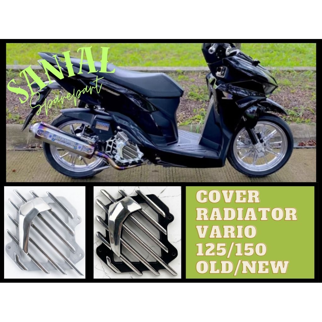 Cover Radiator Vario 150 Vietnam Series CNC Lokal Almunium Aluminium Cover Radiator Vario 125 150 Le