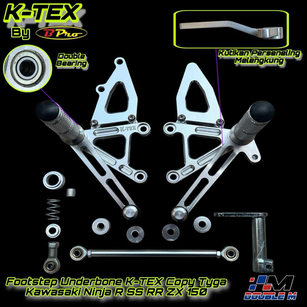 Footstep Step Underbone UB KTEX Model TYGA Kawasaki Ninja R RR SS 150 not bpro VRG