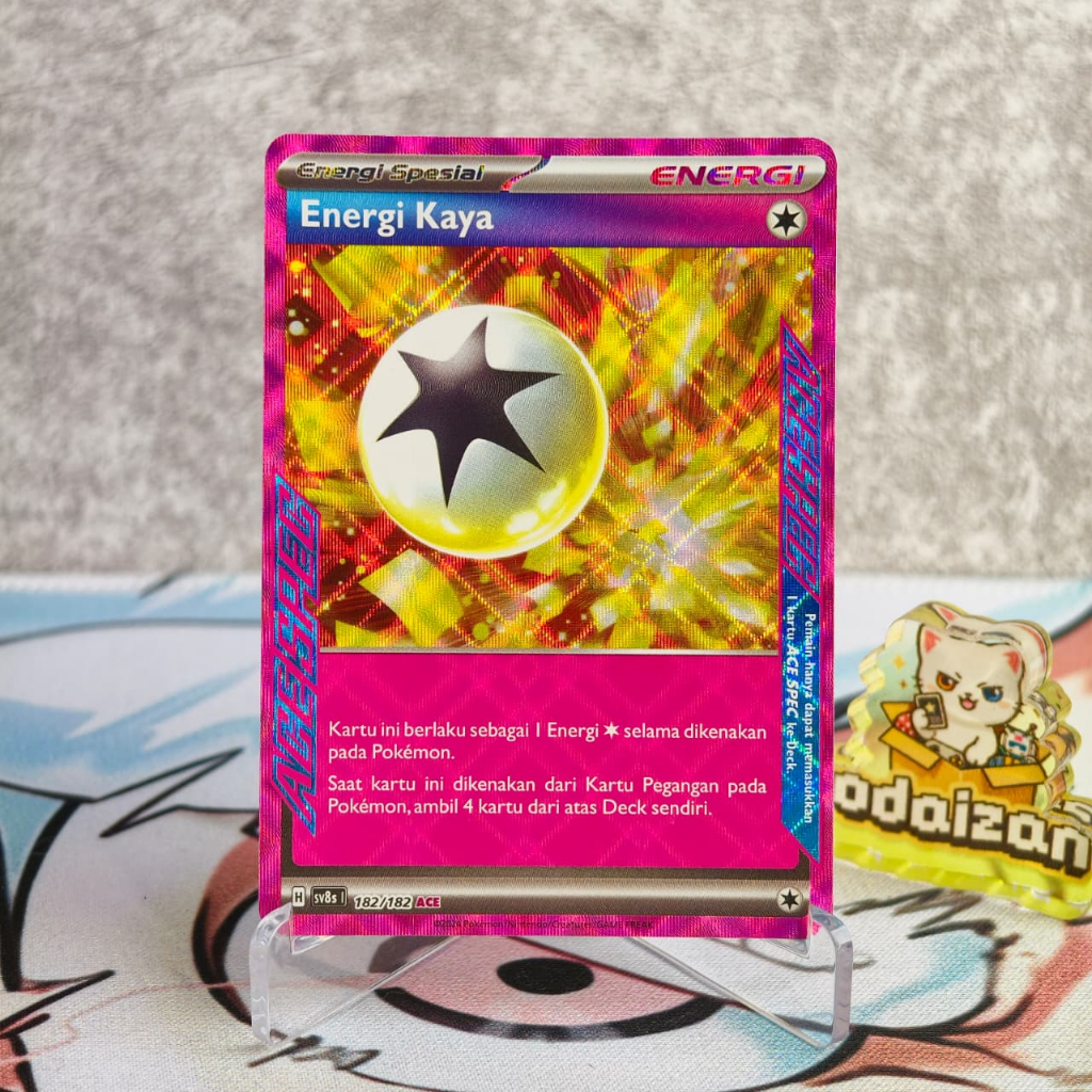 Energi Kaya ACE SPEC sv8s 182/182 ID Kartu TCG Pokemon