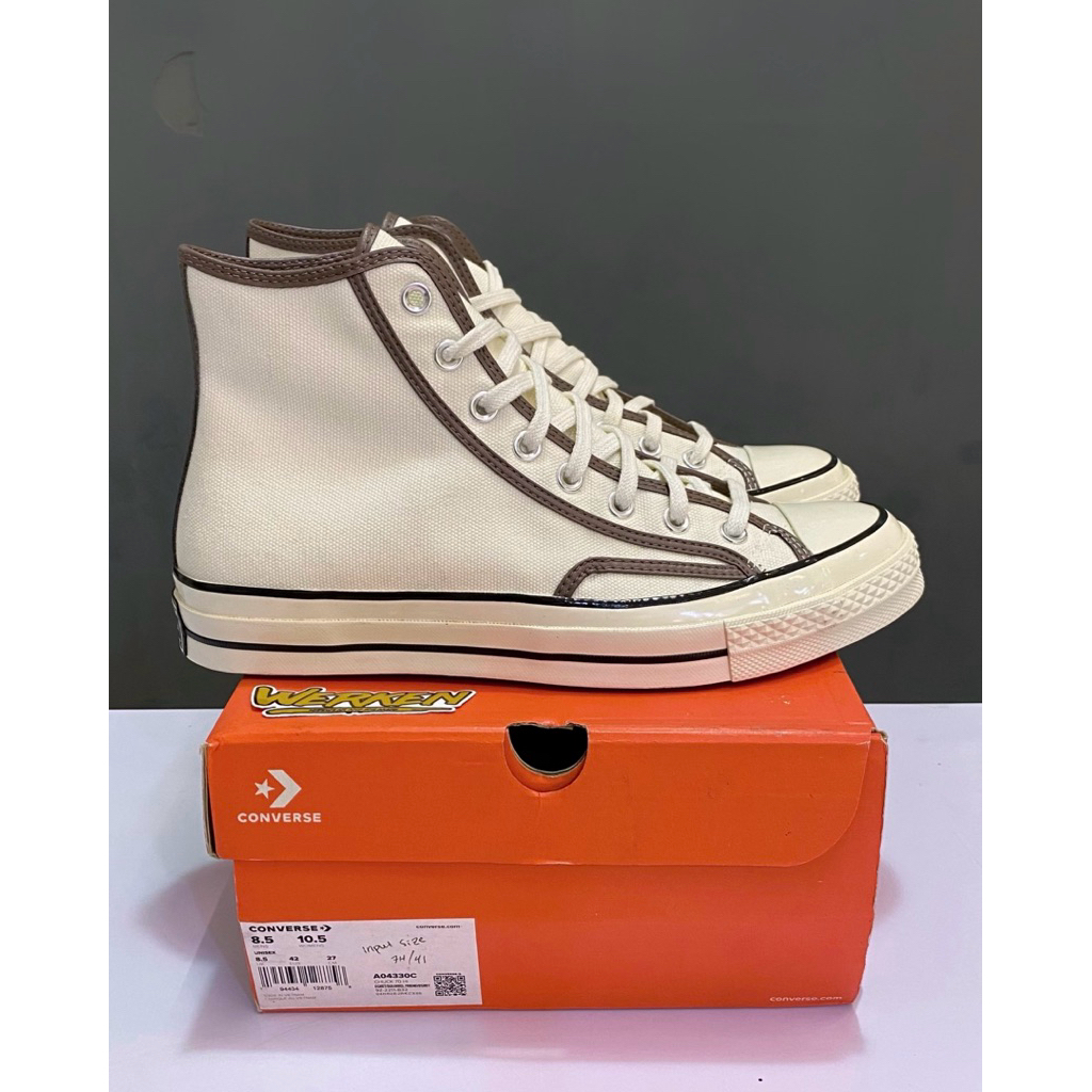 Converse chuck 70 hi egret/squirrel friend A04330C (ORIGINAL RESMI BNIB)