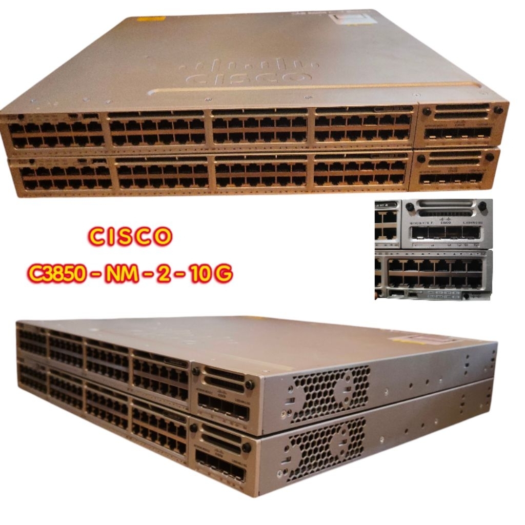 CISCO SWITCH C3850 - NM - 2 - 24 P // CISCO CATALYST 3850 //