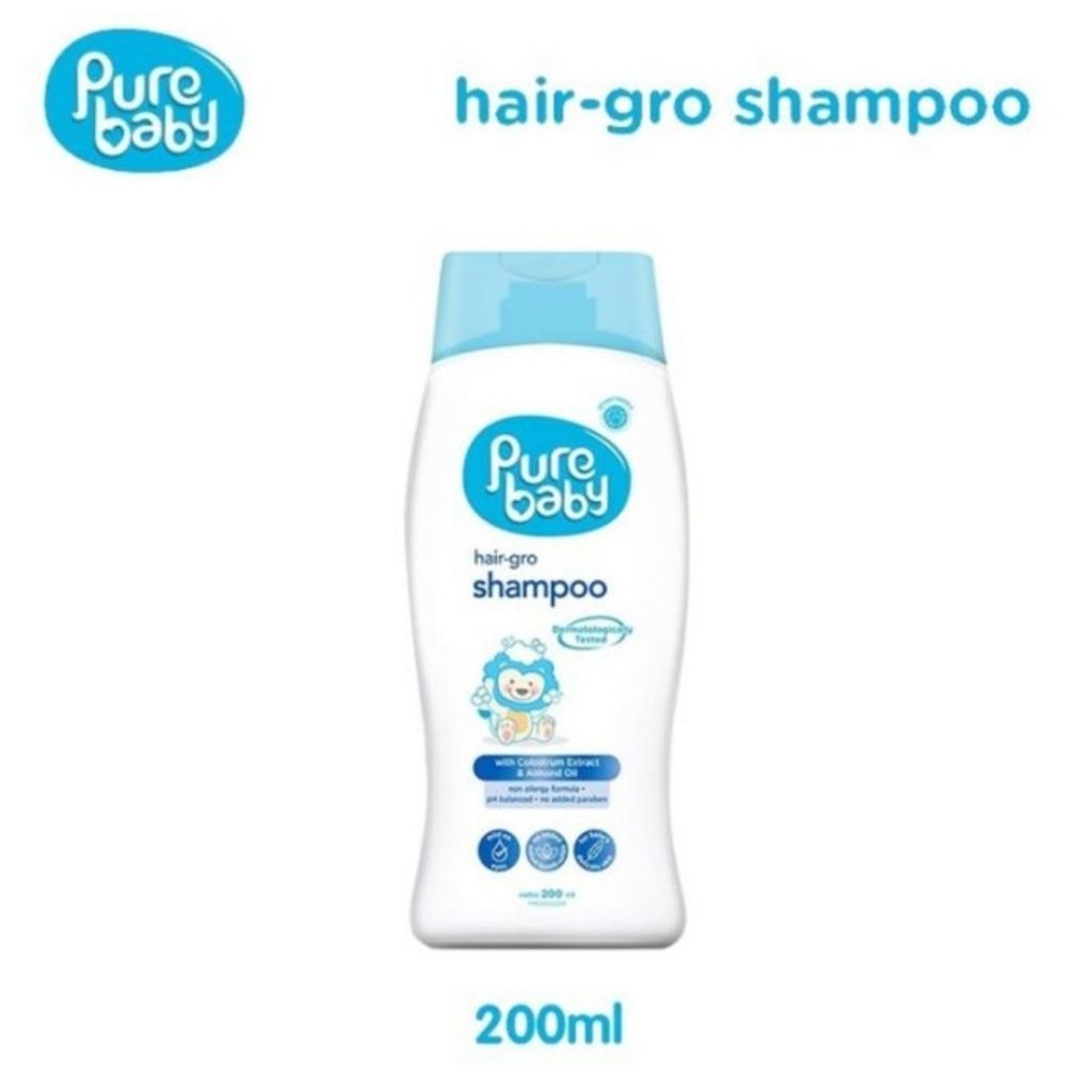 pure baby hairgro shampoo 200ml shampoo bayi sehat