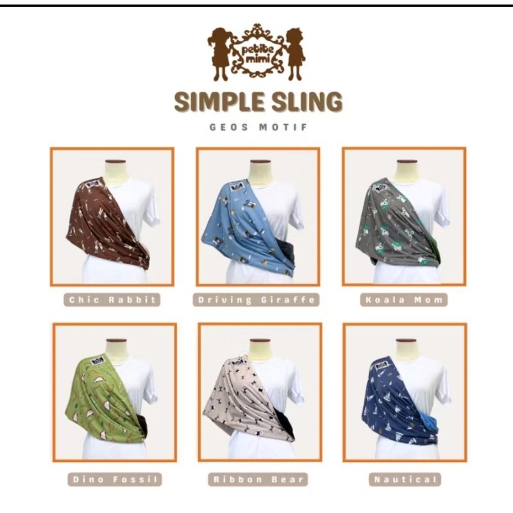 petite mimi Gendongan kaos geos petite
