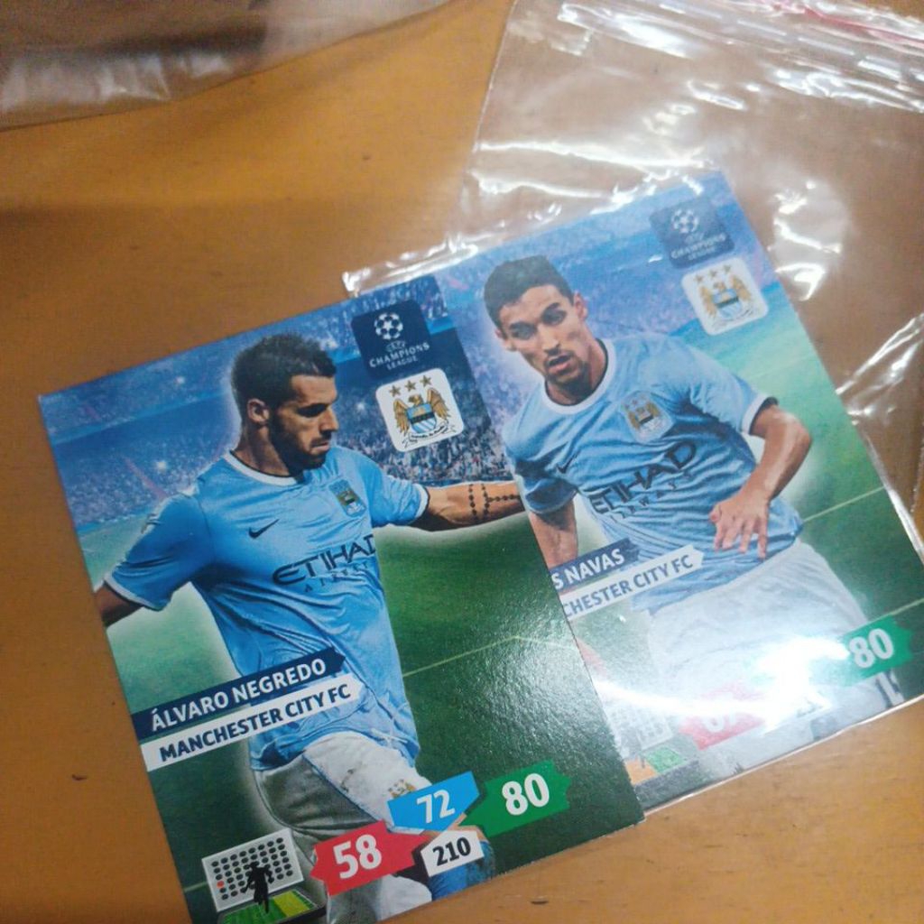 kartu bola panini xl adrenalyn ucl 2013/2014 Manchester City base card